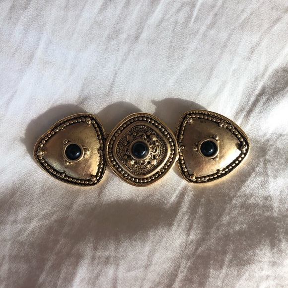 Lazuli Jewelry - {Vintage} Gold Lazuli Brooch